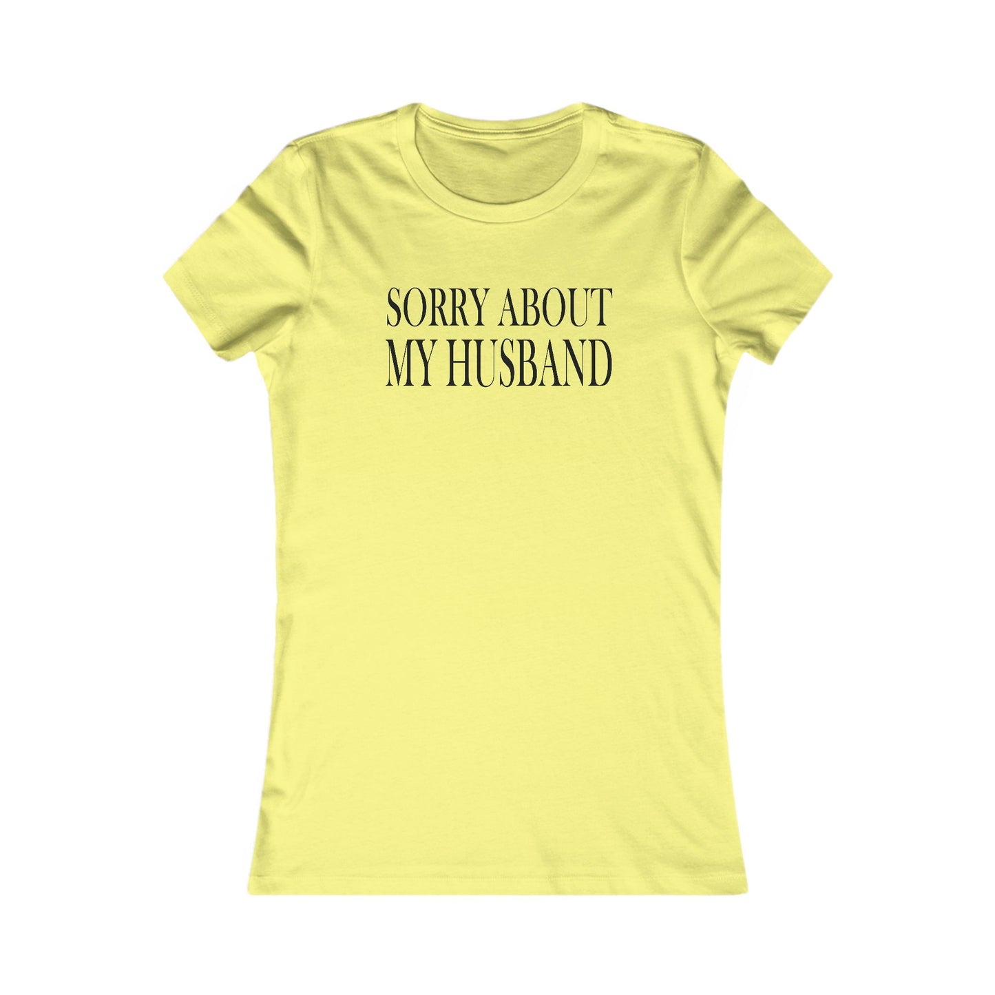 Lead Therapy Sorry About My Husband-Women's Casual Boho Style Tee