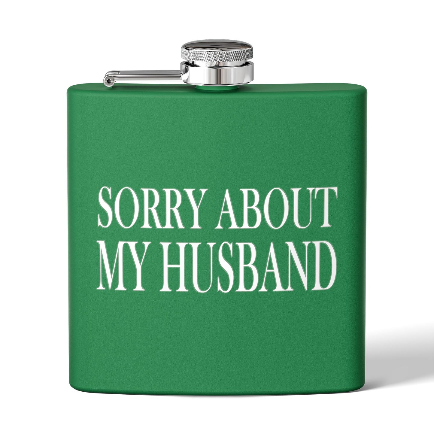 Lead Therapy Sorry About My Husband-Stainless Steel Flask