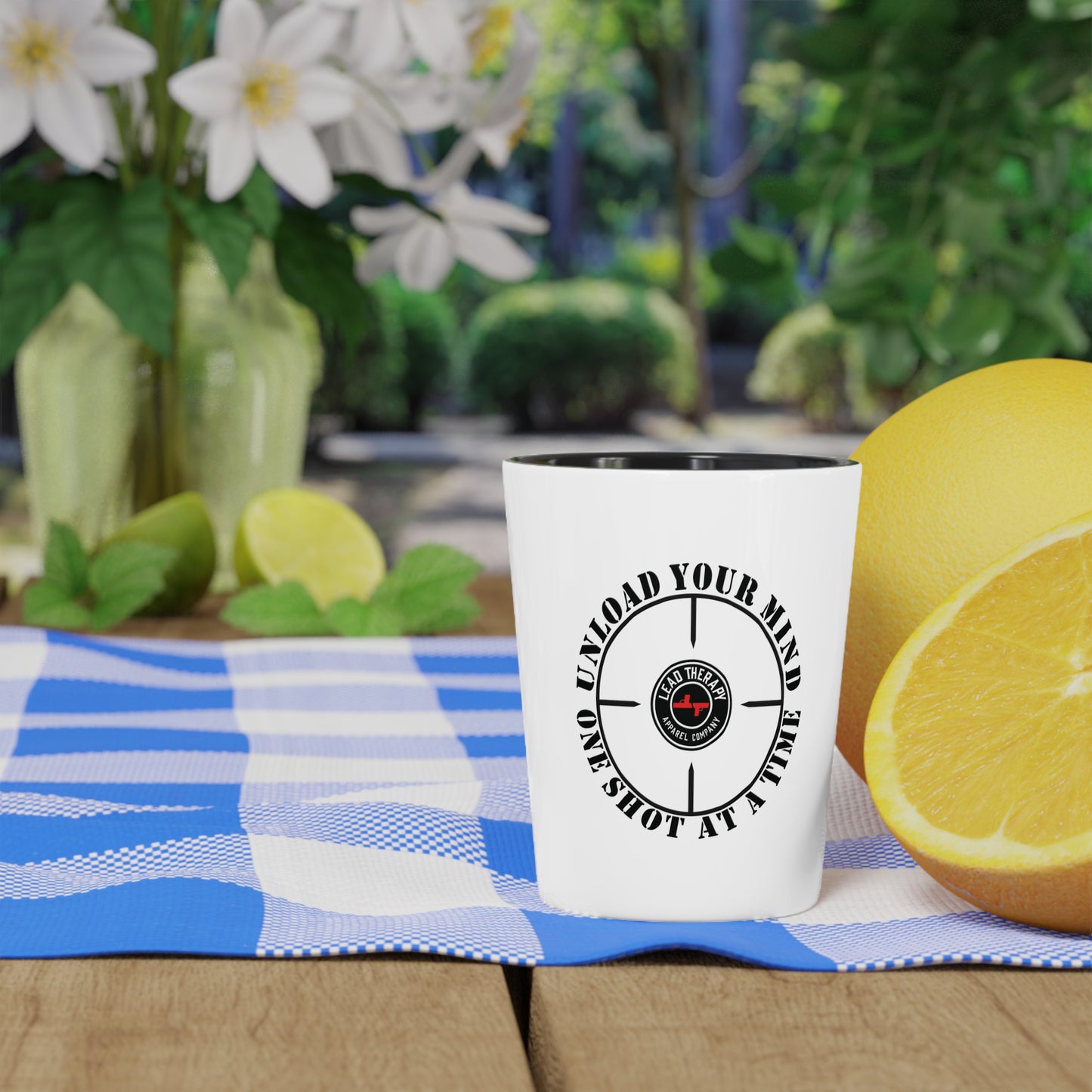 Lead Therapy Unload Your Mind-Shot Glass