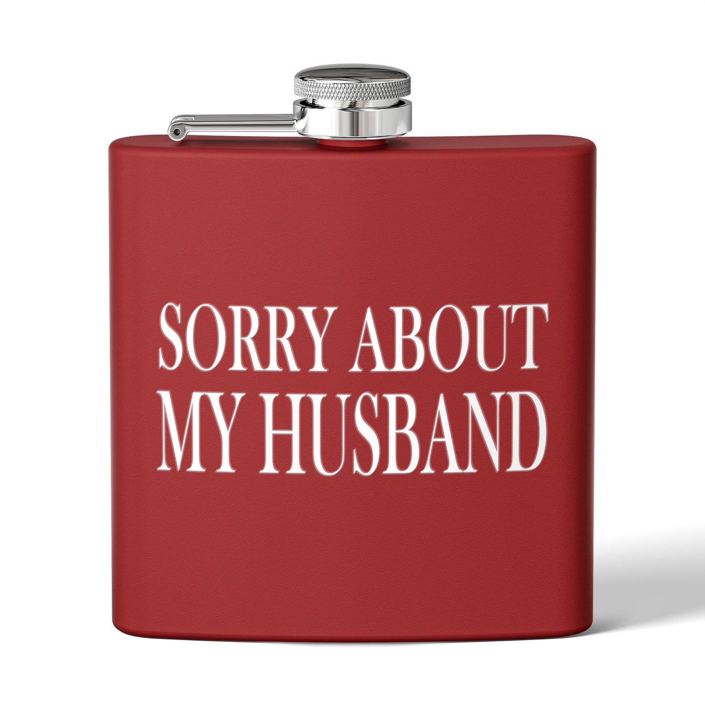 Lead Therapy Sorry About My Husband-Stainless Steel Flask