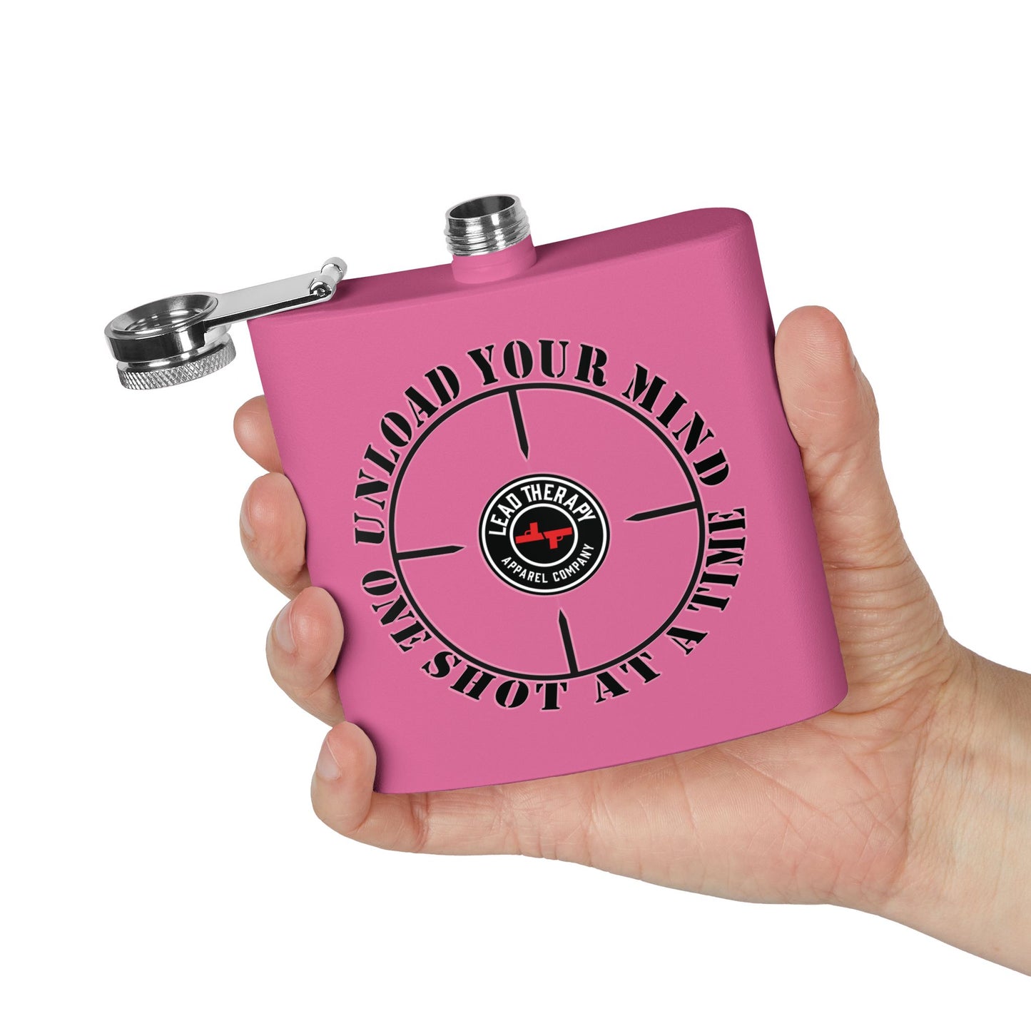 Lead Therapy Apparel Badge-Stainless Steel Flask