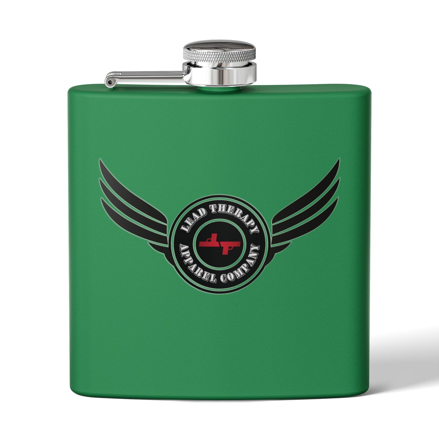 Lead Therapy Winged Badge-Stainless Steel Flask