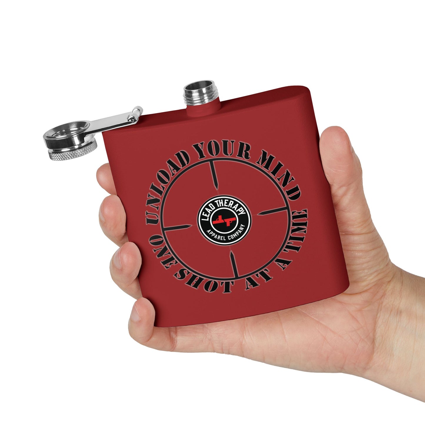 Lead Therapy Apparel Badge-Stainless Steel Flask