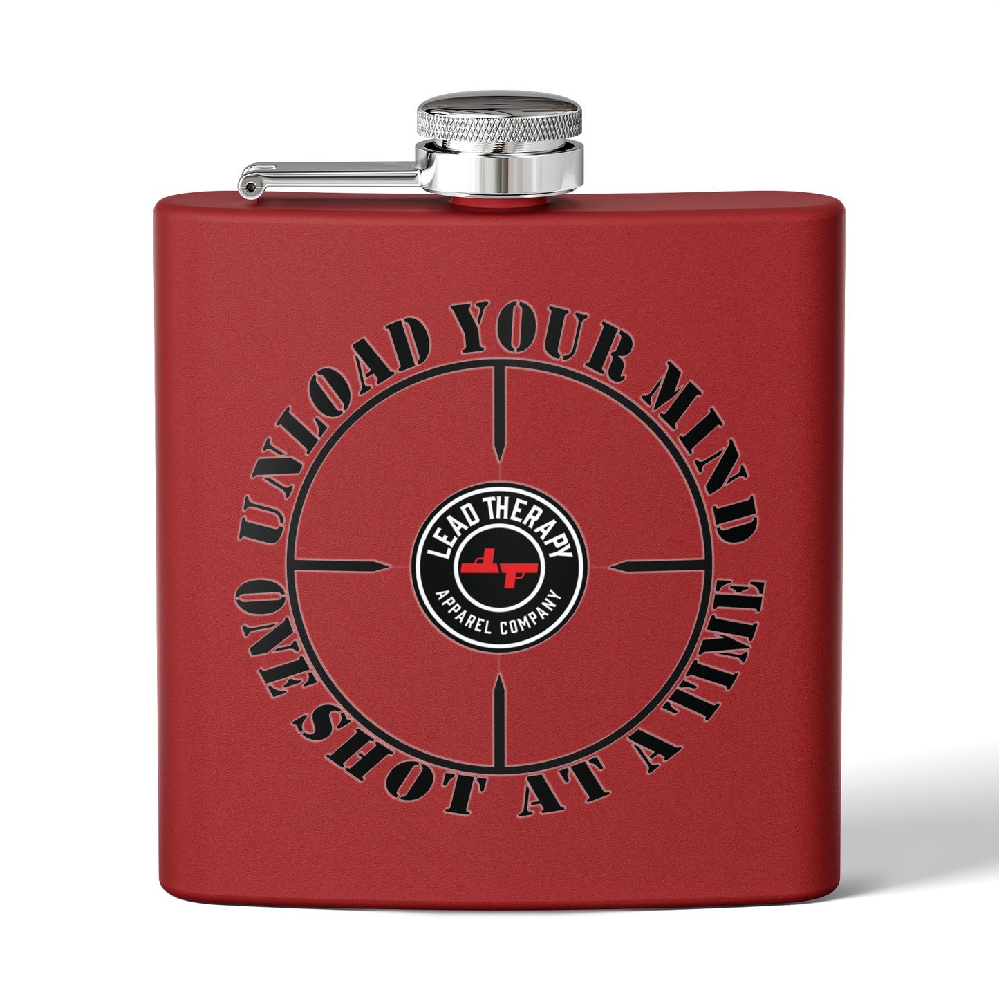 Lead Therapy Apparel Badge-Stainless Steel Flask