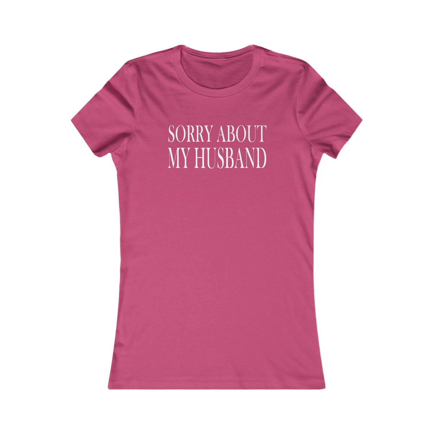 Lead Therapy Sorry About My Husband-Women's Casual Boho Style Tee