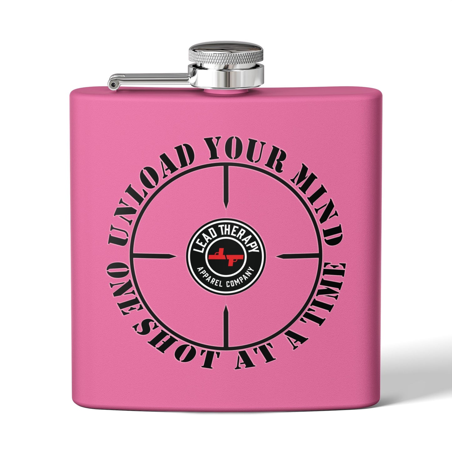 Lead Therapy Apparel Badge-Stainless Steel Flask