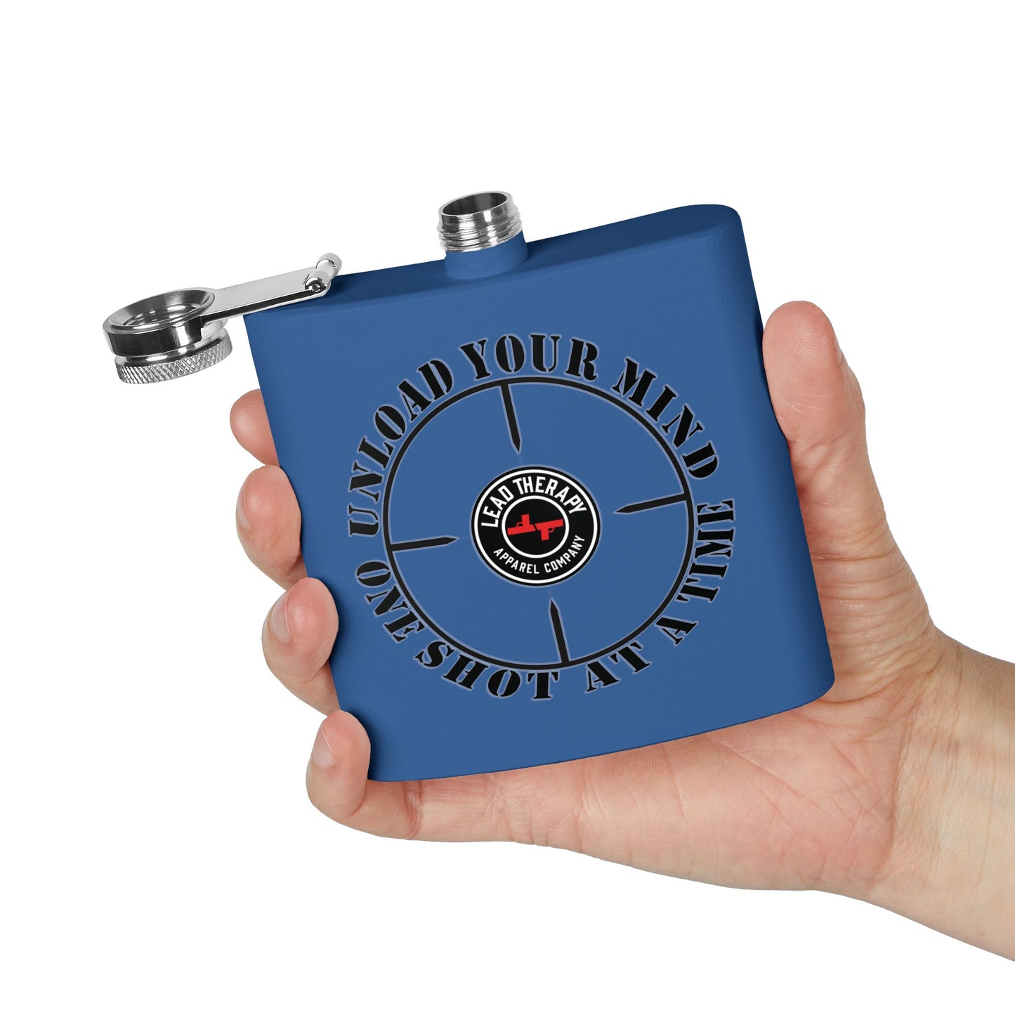 Lead Therapy Apparel Badge-Stainless Steel Flask