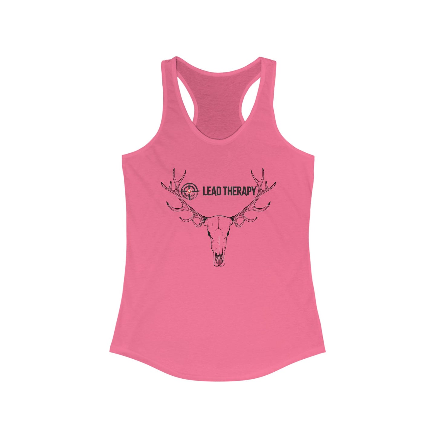 Lead Therapy Soft Bullseye-Buck Mount-Women's Racerback Tank