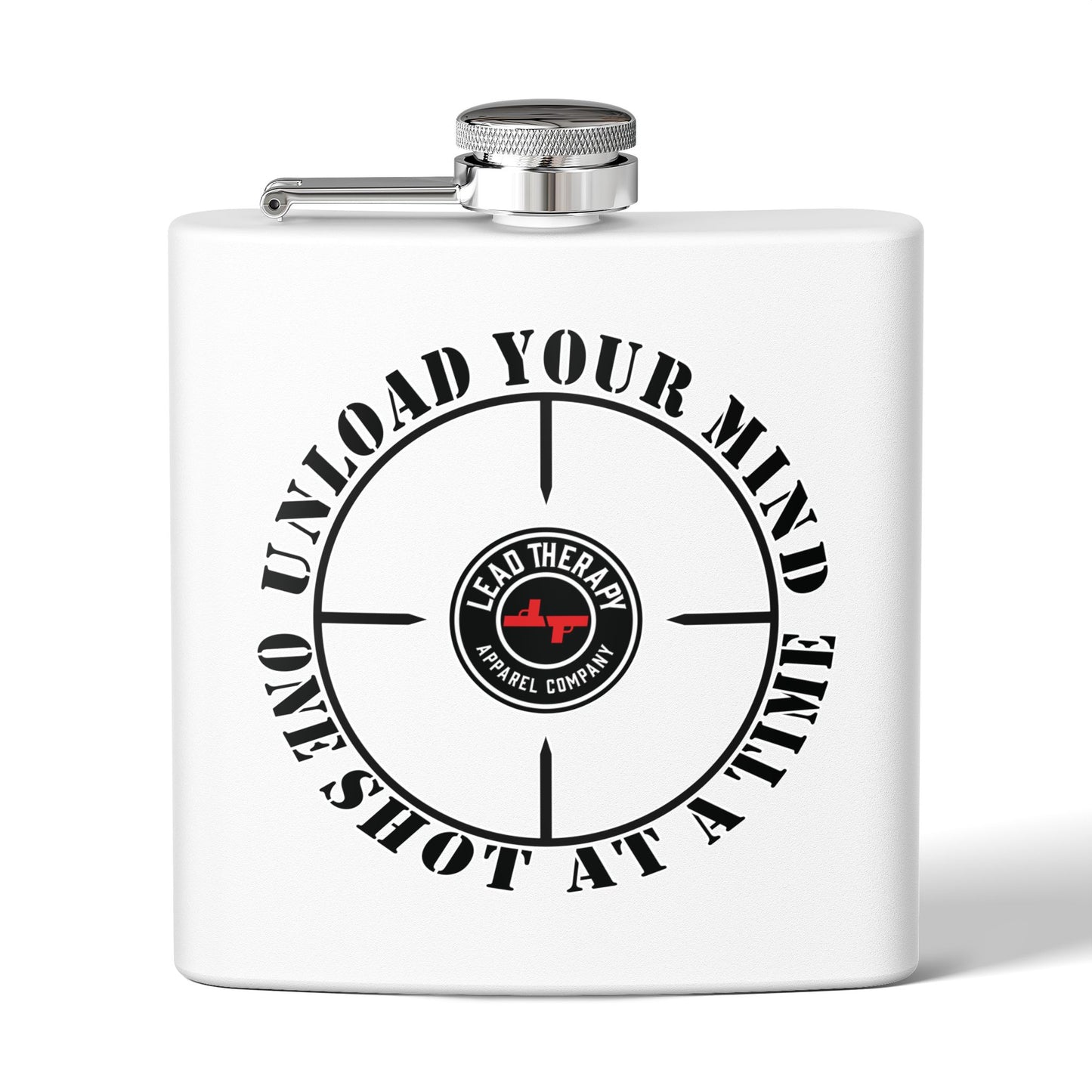 Lead Therapy Apparel Badge-Stainless Steel Flask