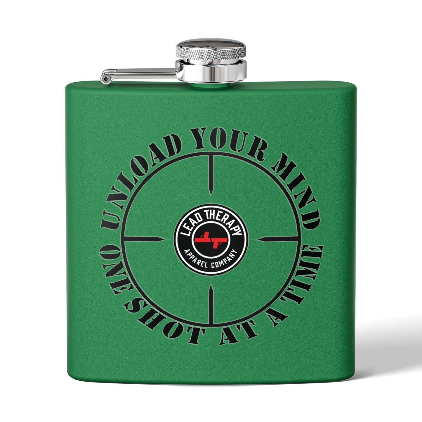 Lead Therapy Apparel Badge-Stainless Steel Flask
