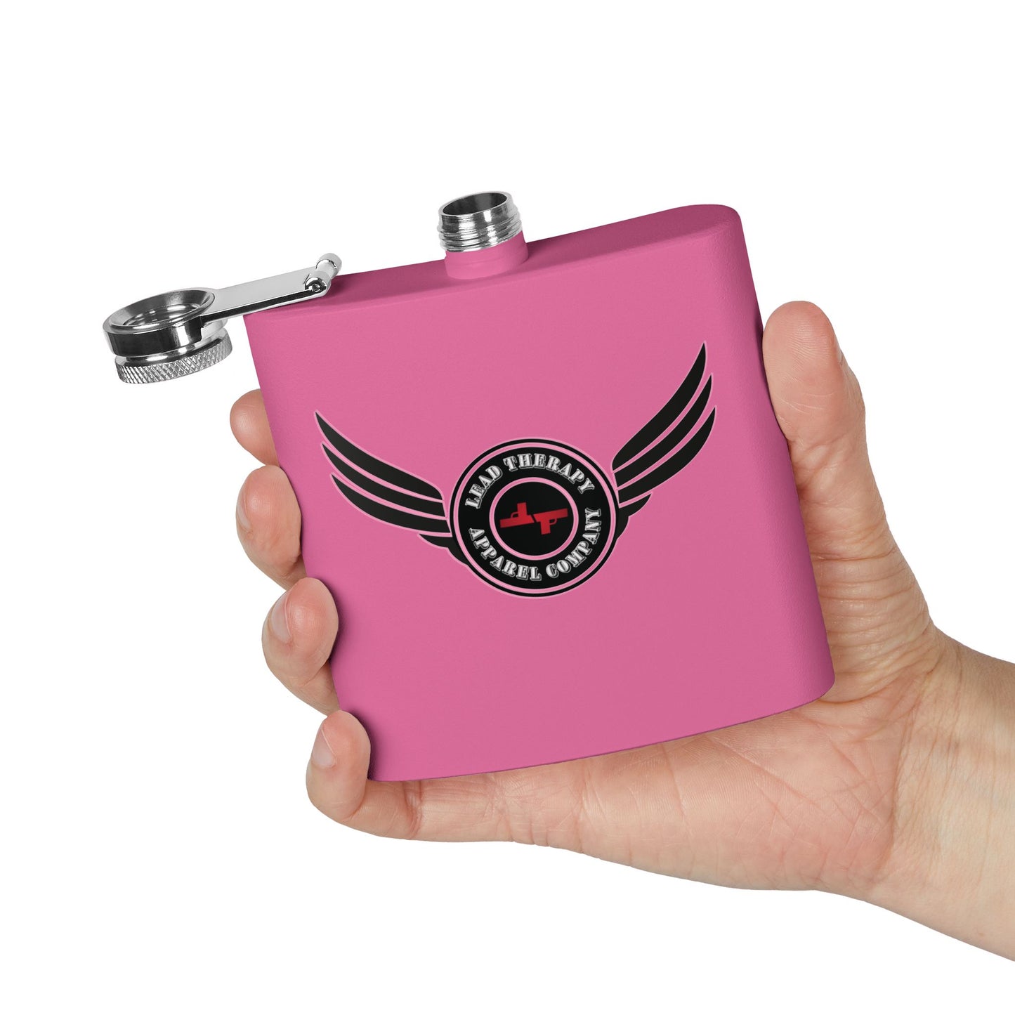 Lead Therapy Winged Badge-Stainless Steel Flask