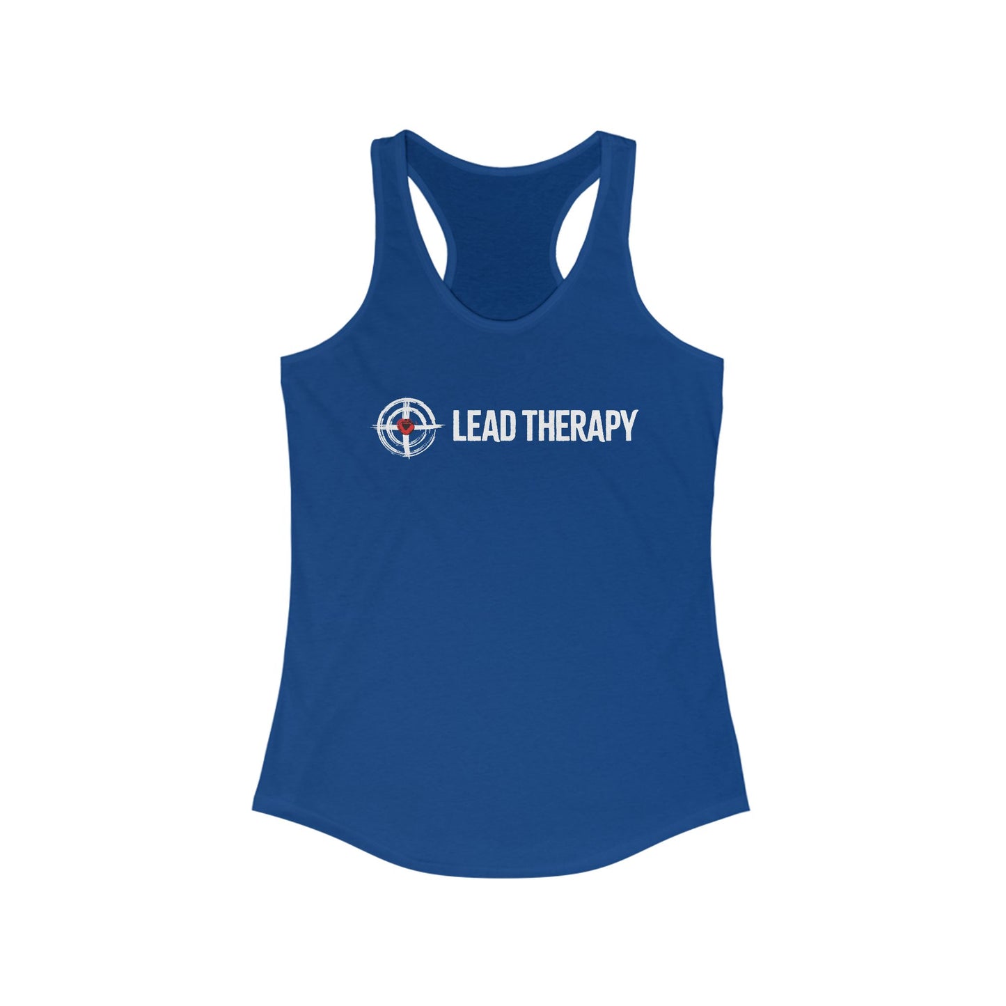 Lead Therapy Red Heart Soft Bullseye-Women's Racerback Tank