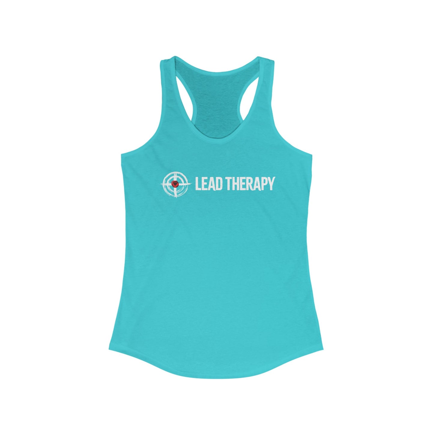 Lead Therapy Red Heart Soft Bullseye-Women's Racerback Tank