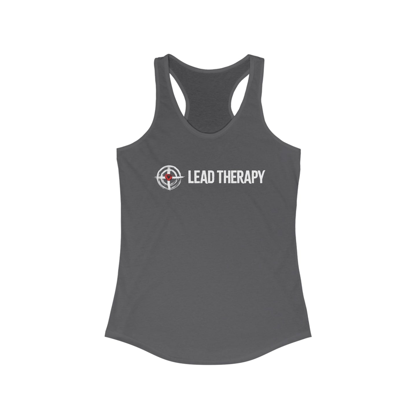 Lead Therapy Red Heart Soft Bullseye-Women's Racerback Tank