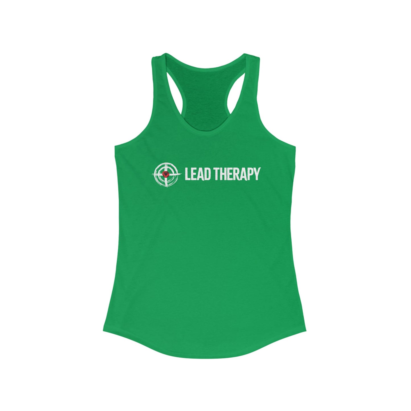 Lead Therapy Red Heart Soft Bullseye-Women's Racerback Tank