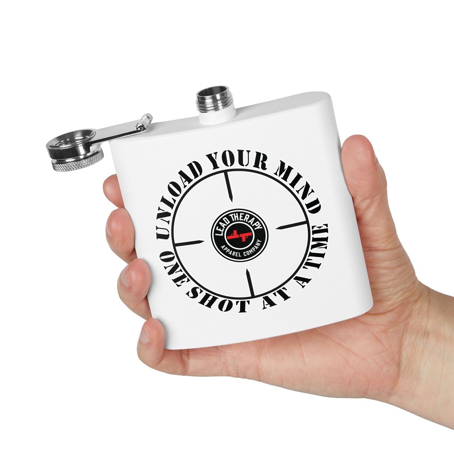 Lead Therapy Apparel Badge-Stainless Steel Flask