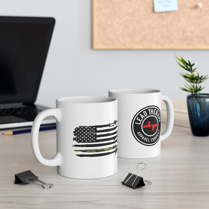 Lead Therapy Rifled Flag - 11oz or 15oz White Mug