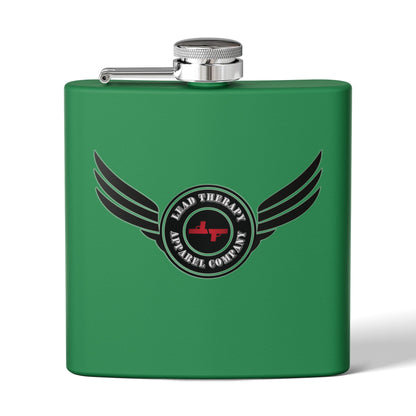 Lead Therapy Winged Badge-Stainless Steel Flask