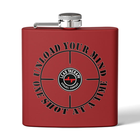 Lead Therapy Apparel Badge-Stainless Steel Flask