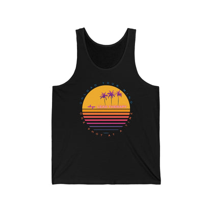 Lead Therapy Retro Sunset-Unisex Jersey Tank Top