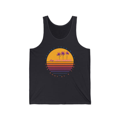 Lead Therapy Retro Sunset-Unisex Jersey Tank Top