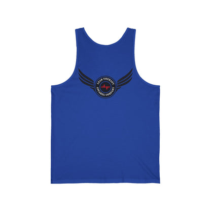 Lead Therapy Winged Apparel Badge-Unisex Jersey Tank Top