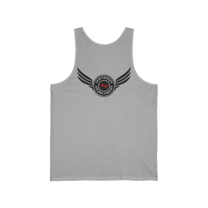 Lead Therapy Winged Apparel Badge-Unisex Jersey Tank Top