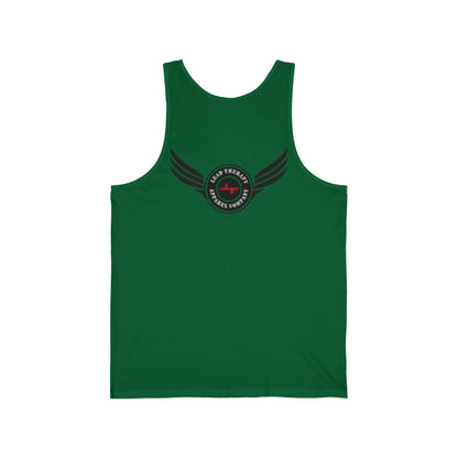 Lead Therapy Winged Apparel Badge-Unisex Jersey Tank Top