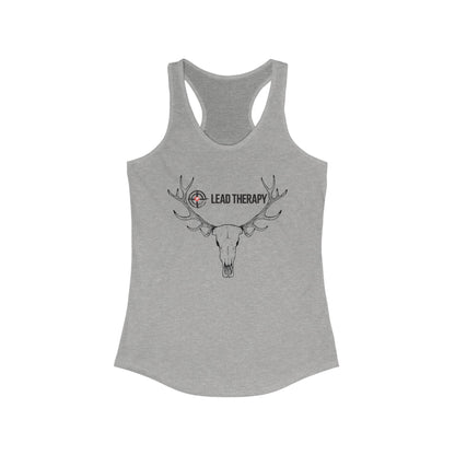 Lead Therapy Soft Bullseye-Buck Mount-Women's Racerback Tank
