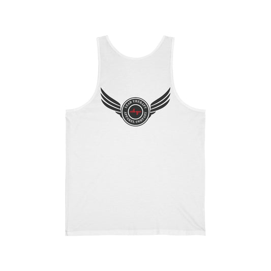 Lead Therapy Winged Apparel Badge-Unisex Jersey Tank Top