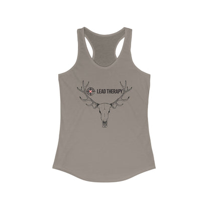 Lead Therapy Soft Bullseye-Buck Mount-Women's Racerback Tank