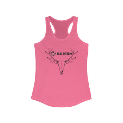 Lead Therapy Soft Bullseye-Buck Mount-Women's Racerback Tank