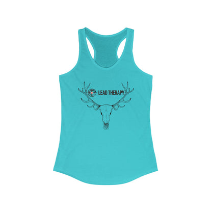 Lead Therapy Soft Bullseye-Buck Mount-Women's Racerback Tank