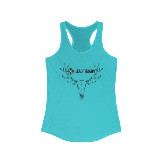 Lead Therapy Soft Bullseye-Buck Mount-Women's Racerback Tank