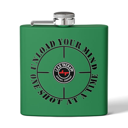 Lead Therapy Apparel Badge-Stainless Steel Flask