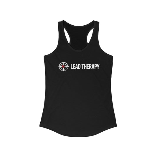 Lead Therapy Red Heart Soft Bullseye-Women's Racerback Tank