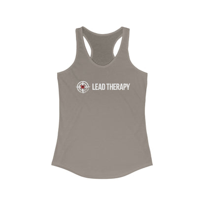 Lead Therapy Red Heart Soft Bullseye-Women's Racerback Tank