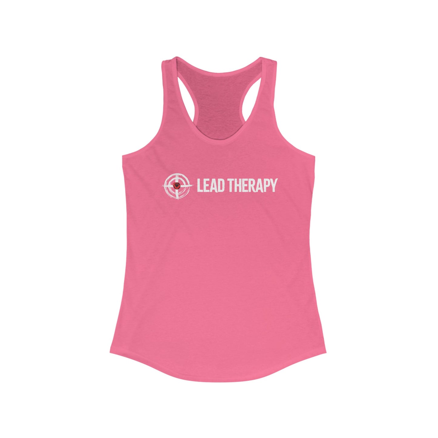 Lead Therapy Red Heart Soft Bullseye-Women's Racerback Tank